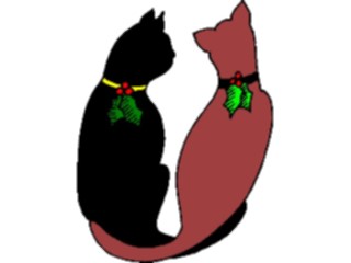 Sticker Custom Preview Image #070177 Holidays Christmas General Cats