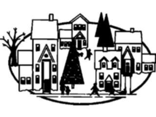 Sticker Custom Preview Image #070210 Holidays Christmas General Christmas Town