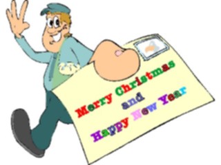 Sticker Custom Preview Image #070216 Holidays Christmas General Delivering Postcard