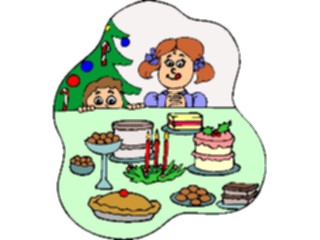 Sticker Custom Preview Image #070217 Holidays Christmas General Dessert Table