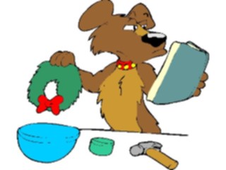 Sticker Custom Preview Image #070223 Holidays Christmas General Dog Wreath
