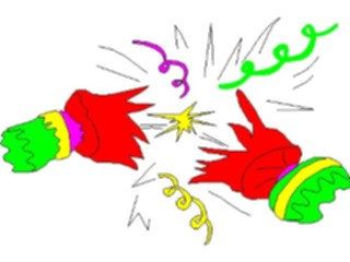Sticker Custom Preview Image #070240 Holidays Christmas General Exploding Party Favor1