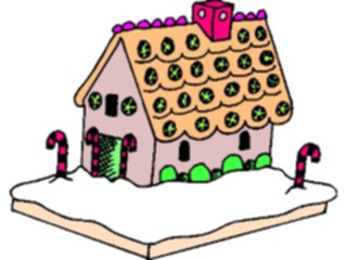 Sticker Custom Preview Image #070253 Holidays Christmas General Gingerbread House2