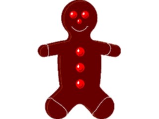 Sticker Custom Preview Image #070254 Holidays Christmas General Gingerbread Man1