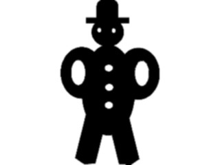 Sticker Custom Preview Image #070256 Holidays Christmas General Gingerbread Man3