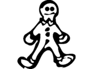 Sticker Custom Preview Image #070257 Holidays Christmas General Gingerbread Man4