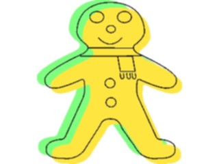 Sticker Custom Preview Image #070258 Holidays Christmas General Gingerbread Man5