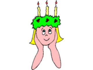 Sticker Custom Preview Image #070259 Holidays Christmas General Girl Candles