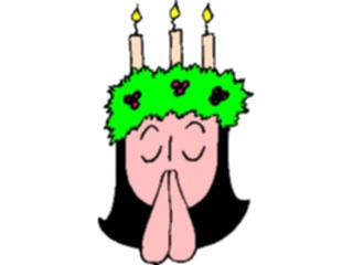 Sticker Custom Preview Image #070262 Holidays Christmas General Girl Praying