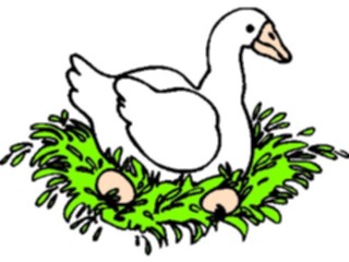 Sticker Custom Preview Image #070265 Holidays Christmas General Goose Laying Eggs