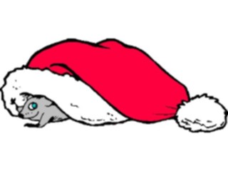 Sticker Custom Preview Image #070283 Holidays Christmas General Hat Mouse