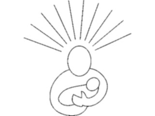 Sticker Custom Preview Image #070297 Holidays Christmas General Jesus Baby