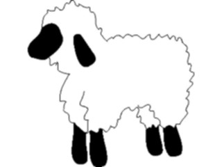 Sticker Custom Preview Image #070302 Holidays Christmas General Lamb