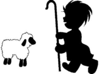 Sticker Custom Preview Image #070303 Holidays Christmas General Lamb Boy