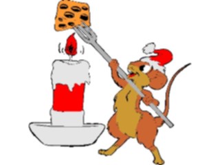 Sticker Custom Preview Image #070334 Holidays Christmas General Mouse Cheese