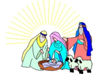 Sticker Custom Preview Image #070338 Holidays Christmas General Nativity Scene