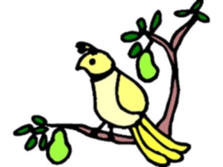 Sticker Custom Preview Image #070350 Holidays Christmas General Partridgein Pear Tree2