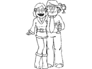 Sticker Custom Preview Image #070354 Holidays Christmas General Partygoers