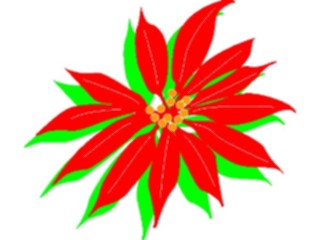 Sticker Custom Preview Image #070359 Holidays Christmas General Poinsettia2