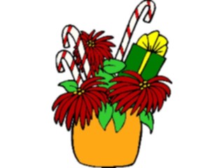 Sticker Custom Preview Image #070361 Holidays Christmas General Poinsettia Gift