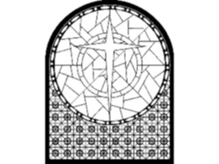 Sticker Custom Preview Image #070384 Holidays Christmas General Stained Glass Window