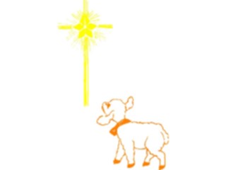 Sticker Custom Preview Image #070391 Holidays Christmas General Star Lamb