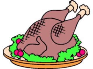 Sticker Custom Preview Image #070401 Holidays Christmas General Turkey Dinner2