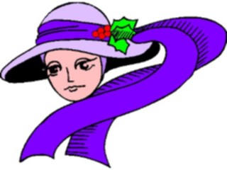 Sticker Custom Preview Image #070416 Holidays Christmas General Womanin Hat
