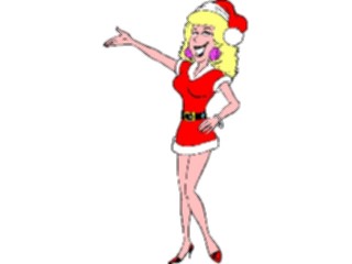 Sticker Custom Preview Image #070418 Holidays Christmas General Womanin Holiday Wear2