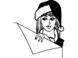 Sticker Custom Preview Image #070420 Holidays Christmas General Womanin Holiday Wear4
