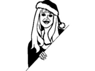Sticker Custom Preview Image #070421 Holidays Christmas General Womanin Holiday Wear5