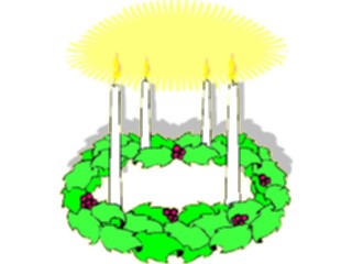Sticker Custom Preview Image #070473 Holidays Christmas General Wreath Advent1