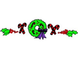 Sticker Custom Preview Image #070476 Holidays Christmas General Wreath Border2