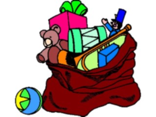 Sticker Custom Preview Image #070501 Holidays Christmas Gifts Stockings Bagof Gifts7