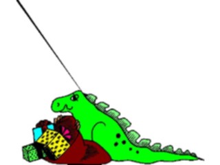 Sticker Custom Preview Image #070537 Holidays Christmas Gifts Stockings Dinosaur Gifts2