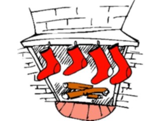 Sticker Custom Preview Image #070541 Holidays Christmas Gifts Stockings Fireplace Stockings1