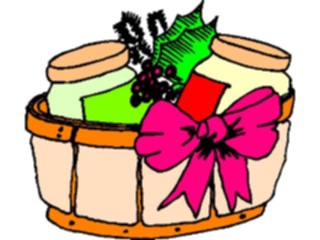 Sticker Custom Preview Image #070579 Holidays Christmas Gifts Stockings Gift Basket