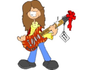 Sticker Custom Preview Image #070589 Holidays Christmas Gifts Stockings Gift Guitar