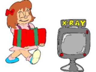 Sticker Custom Preview Image #070602 Holidays Christmas Gifts Stockings Gift X Ray Machine