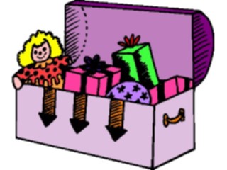 Sticker Custom Preview Image #070646 Holidays Christmas Gifts Stockings Giftsin Chest