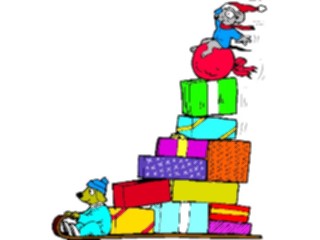 Sticker Custom Preview Image #070648 Holidays Christmas Gifts Stockings Giftson Sled2