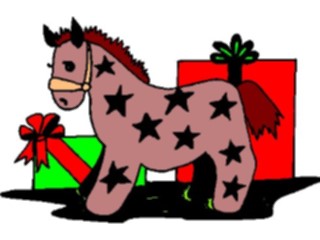 Sticker Custom Preview Image #070654 Holidays Christmas Gifts Stockings Horse Gifts