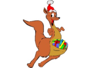 Sticker Custom Preview Image #070658 Holidays Christmas Gifts Stockings Kangaroo Gifts