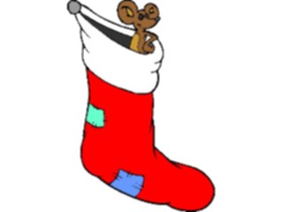 Sticker Custom Preview Image #070667 Holidays Christmas Gifts Stockings Mousein Stocking
