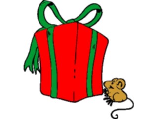 Sticker Custom Preview Image #070670 Holidays Christmas Gifts Stockings Mousewith Gift2