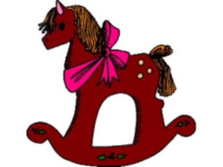 Sticker Custom Preview Image #070680 Holidays Christmas Gifts Stockings Rocking Horse3