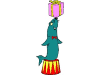 Sticker Custom Preview Image #070684 Holidays Christmas Gifts Stockings Seal Gift