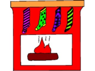 Sticker Custom Preview Image #070756 Holidays Christmas Gifts Stockings Stockingson Mantle7