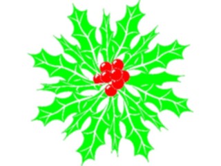 Sticker Custom Preview Image #070803 Holidays Christmas Holly Mistletoe Holly25
