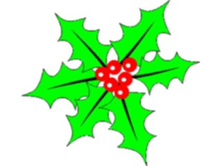 Sticker Custom Preview Image #070824 Holidays Christmas Holly Mistletoe Holly46